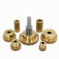 ISO/RoHS passed brass/bronze/stainless steel long worm gear shafts,helical gear shaft,transmission gear and shaft